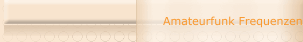 Amateurfunk Frequenzen