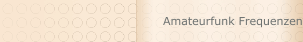 Amateurfunk Frequenzen